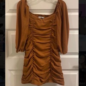 Abercrombie & Fitch ruched mini dress